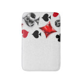 Poker Player Gambler Kartenspielen Anzug Las Vegas Badematte (Vorderseite Vertikal)