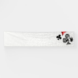 Poker Player Gambler Kartenspielen Anzug Las Vegas Banner