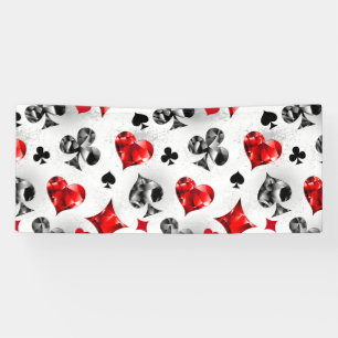 Poker Player Gambler Kartenspielen Anzug Las Vegas Banner