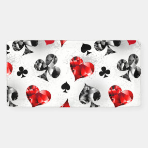 Poker Player Gambler Kartenspielen Anzug Las Vegas Banner