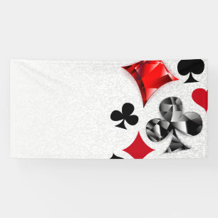 Poker Player Gambler Kartenspielen Anzug Las Vegas Banner