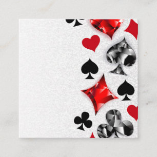 Poker Player Gambler Kartenspielen Anzug Las Vegas Begleitkarte