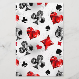 Poker Player Gambler Kartenspielen Anzug Las Vegas Briefpapier