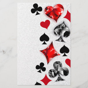Poker Player Gambler Kartenspielen Anzug Las Vegas Briefpapier
