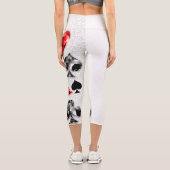 Poker Player Gambler Kartenspielen Anzug Las Vegas Capri Leggings (Rückseite)