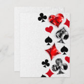 Poker Player Gambler Kartenspielen Anzug Las Vegas Dankeskarte (Vorne/Hinten)