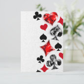 Poker Player Gambler Kartenspielen Anzug Las Vegas Dankeskarte (Stehend Vorderseite)