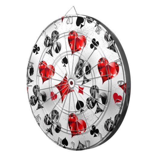 Poker Player Gambler Kartenspielen Anzug Las Vegas Dartscheibe (Vorderseite rechts)