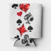 Poker Player Gambler Kartenspielen Anzug Las Vegas Dosenkühler (Vorderseite)