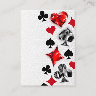 Poker Player Gambler Kartenspielen Anzug Las Vegas Empfehlungskarte