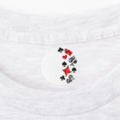 Poker Player Gambler Kartenspielen Anzug Las Vegas Etiketten (Befestigt)