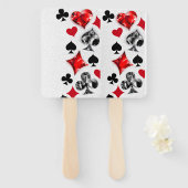 Poker Player Gambler Kartenspielen Anzug Las Vegas Fächer (Vorne und Hinten)