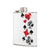 Poker Player Gambler Kartenspielen Anzug Las Vegas Flachmann (Links)