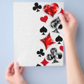 Poker Player Gambler Kartenspielen Anzug Las Vegas Flyer (Hand)