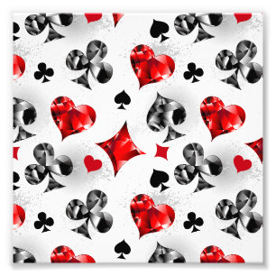 Poker Player Gambler Kartenspielen Anzug Las Vegas Fotodruck