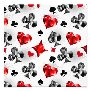 Poker Player Gambler Kartenspielen Anzug Las Vegas Fotodruck