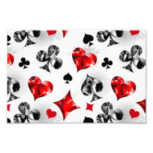 Poker Player Gambler Kartenspielen Anzug Las Vegas Fotodruck