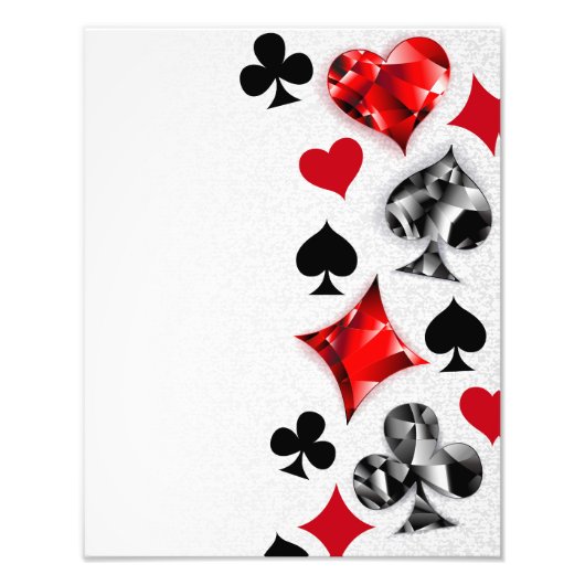 Poker Player Gambler Kartenspielen Anzug Las Vegas Fotodruck (Vorne)
