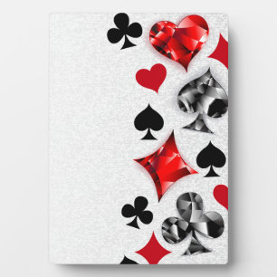Poker Player Gambler Kartenspielen Anzug Las Vegas Fotoplatte
