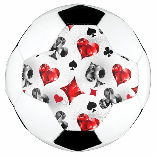 Poker Player Gambler Kartenspielen Anzug Las Vegas Fußball (Vorderseite)