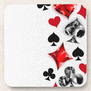 Poker Player Gambler Kartenspielen Anzug Las Vegas Getränkeuntersetzer