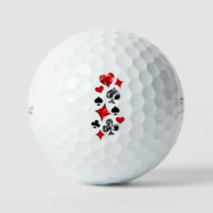 Poker Player Gambler Kartenspielen Anzug Las Vegas Golfball