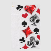 Poker Player Gambler Kartenspielen Anzug Las Vegas Golfhandtuch (Vorderseite)