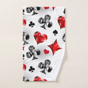Poker Player Gambler Kartenspielen Anzug Las Vegas Handtuch