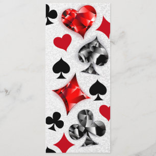 Poker Player Gambler Kartenspielen Anzug Las Vegas Hinweiskarte