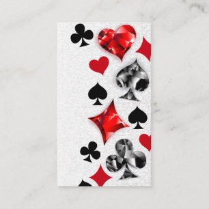 Poker Player Gambler Kartenspielen Anzug Las Vegas Hinweiskarte