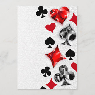 Poker Player Gambler Kartenspielen Anzug Las Vegas Hinweiskarte