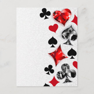 Poker Player Gambler Kartenspielen Anzug Las Vegas Hinweiskarte