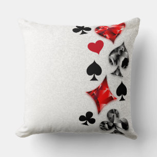 Poker Player Gambler Kartenspielen Anzug Las Vegas Kissen