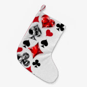 Poker Player Gambler Kartenspielen Anzug Las Vegas Kleiner Weihnachtsstrumpf (Vorderansicht (hängend))