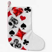 Poker Player Gambler Kartenspielen Anzug Las Vegas Kleiner Weihnachtsstrumpf (Vorderseite)