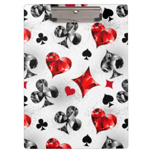 Poker Player Gambler Kartenspielen Anzug Las Vegas Klemmbrett