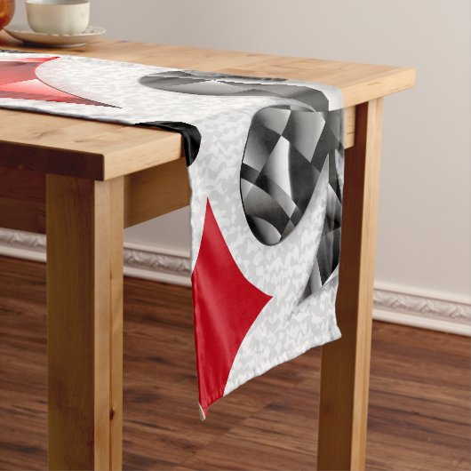 Poker Player Gambler Kartenspielen Anzug Las Vegas Kurzer Tischläufer (Beispiel)