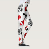 Poker Player Gambler Kartenspielen Anzug Las Vegas Leggings (Rechts)