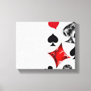 Poker Player Gambler Kartenspielen Anzug Las Vegas Leinwanddruck