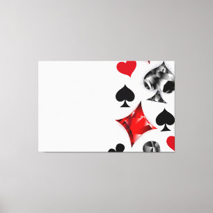 Poker Player Gambler Kartenspielen Anzug Las Vegas Leinwanddruck