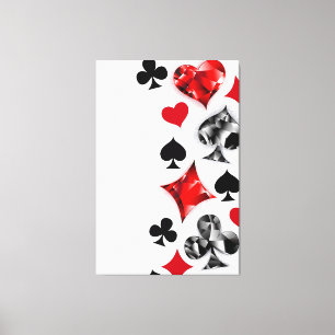 Poker Player Gambler Kartenspielen Anzug Las Vegas Leinwanddruck