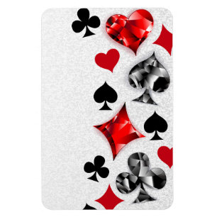 Poker Player Gambler Kartenspielen Anzug Las Vegas Magnet