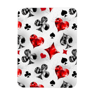 Poker Player Gambler Kartenspielen Anzug Las Vegas Magnet