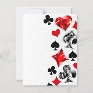 Poker Player Gambler Kartenspielen Anzug Las Vegas Magneteinladung