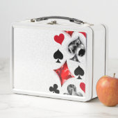 Poker Player Gambler Kartenspielen Anzug Las Vegas Metall Brotdose (Beispiel)