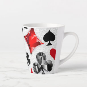 Poker Player Gambler Kartenspielen Anzug Las Vegas Milchtasse