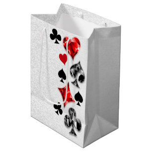 Poker Player Gambler Kartenspielen Anzug Las Vegas Mittlere Geschenktüte