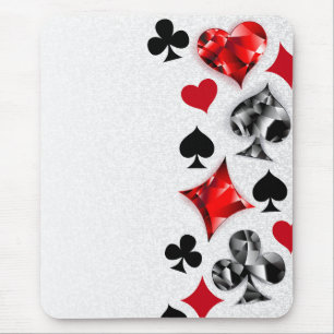 Poker Player Gambler Kartenspielen Anzug Las Vegas Mousepad