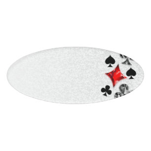 Poker Player Gambler Kartenspielen Anzug Las Vegas Namenschild