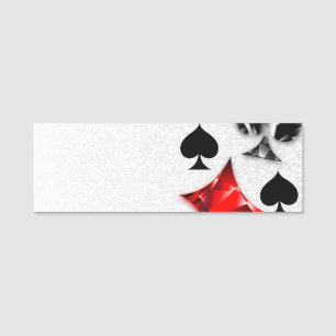 Poker Player Gambler Kartenspielen Anzug Las Vegas Namensschild